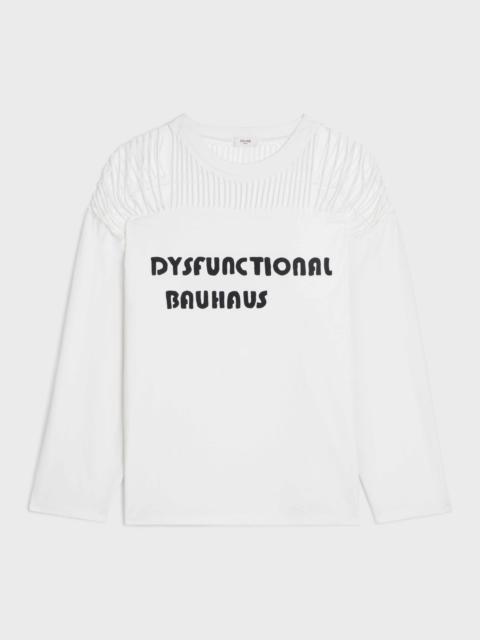 CELINE Dysfunctional bauhaus cutout t-shirt in cotton jersey