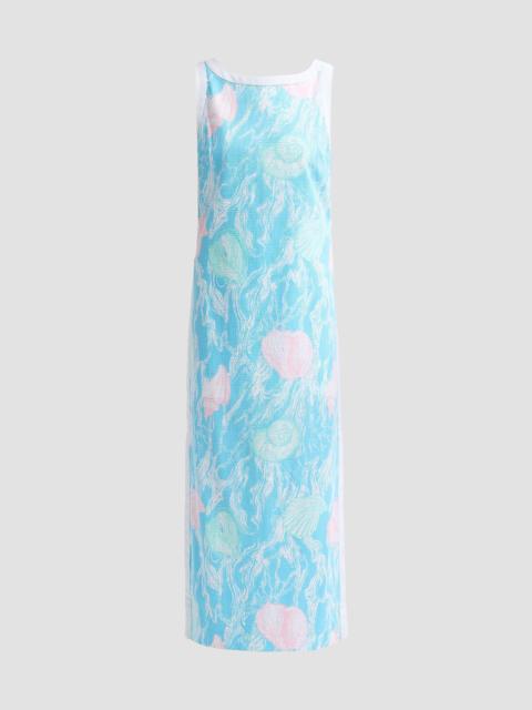 Lilly Pulitzer Women's Eleanora Shift Maxi Dress - Capri Blue Oversized