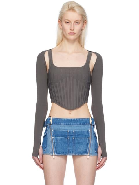 Dion Lee Ventral two-part corset top