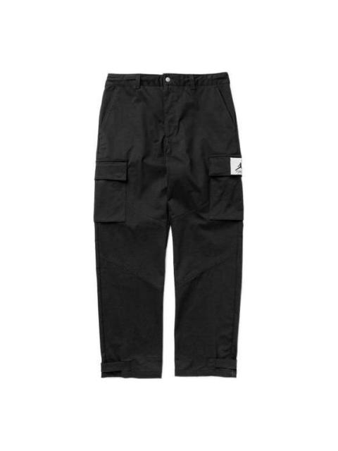 Jordan Air Jordan Solid Color Label Cargo-style Sports Pants Men's Black DQ7342-010
