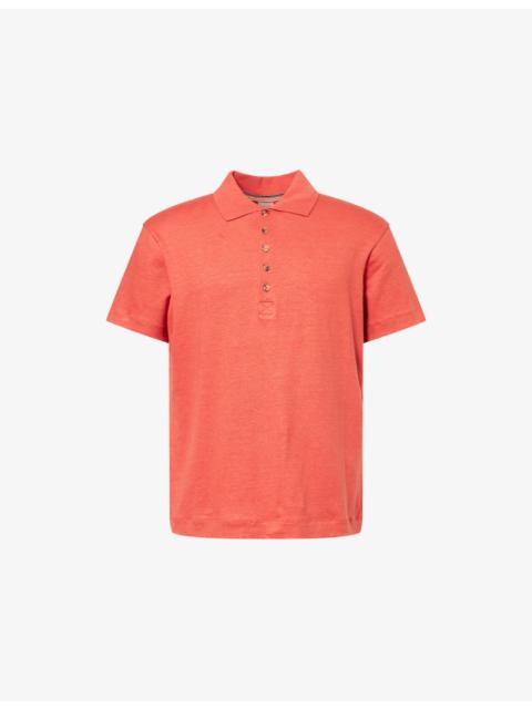 Paul Smith Short-Sleeve Linen Polo Shirt