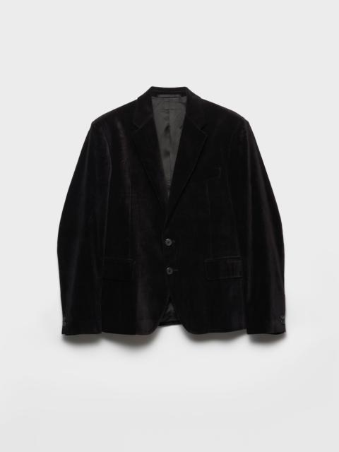 Prada Single-breasted cotton jacket