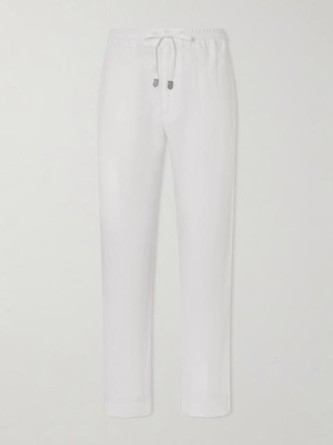 Canali Straight-Leg Linen Trousers
