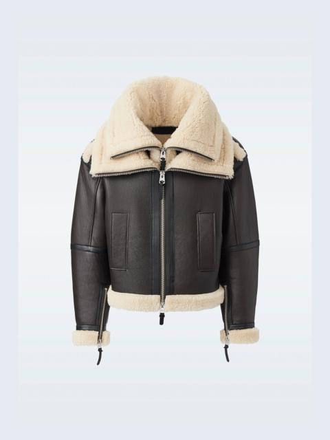 MACKAGE LOTTE Sheepskin jacket with double collar
