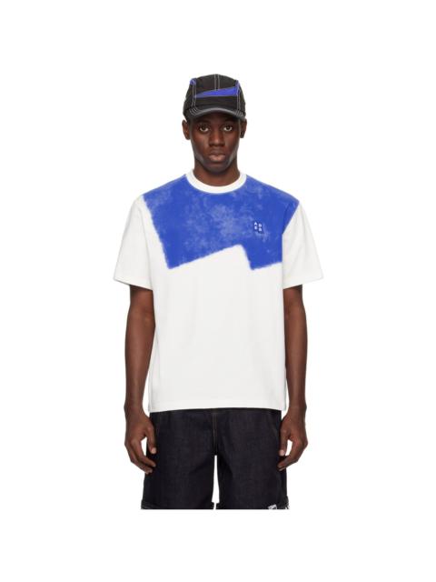 ADER error White & Blue Printed T-Shirt