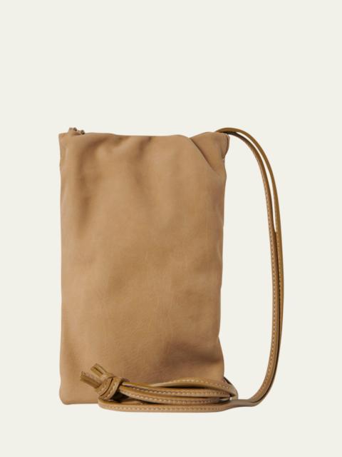 The Row Bourse Phone Case in Nubuck Leather