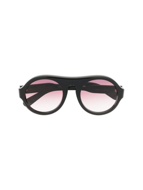 pilot-frame gradient-lens sunglasses