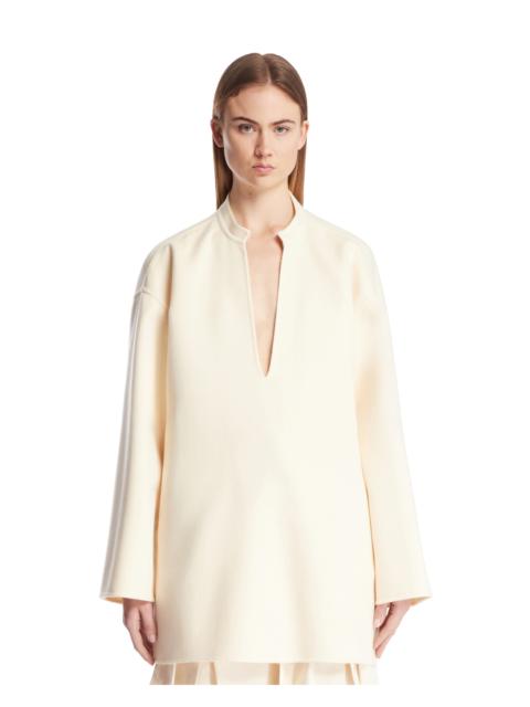 Jil Sander White Cashmere Top