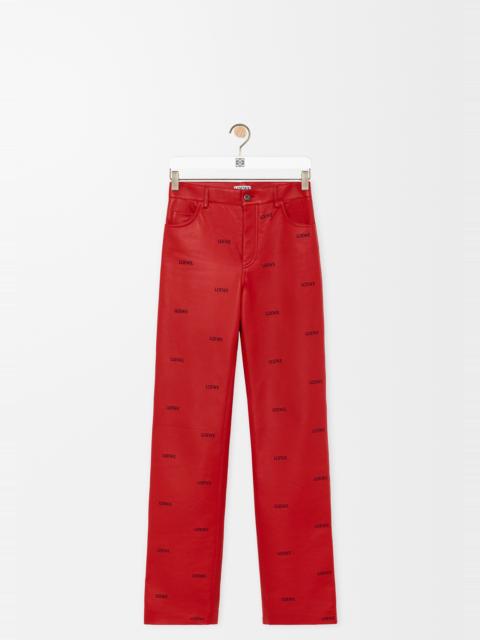 Loewe Trousers in nappa lambskin