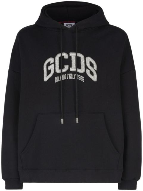 GCDS logo-embellished cotton hoodie