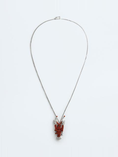 Bottega Veneta Lobster Pendant Necklace