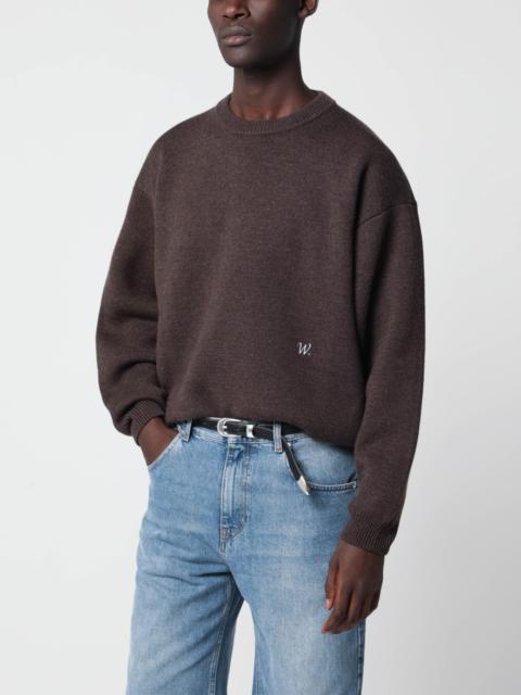 WILLY CHAVARRIA Brown Chavarria sweater in wool