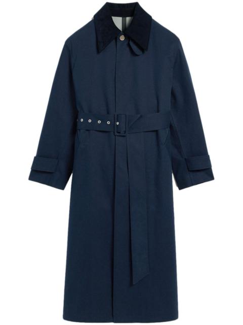 AMI Paris belted cotton trench coat