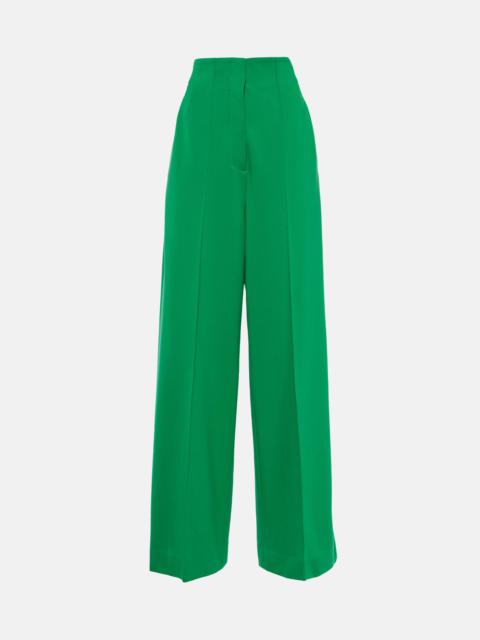 High-rise wide-leg pants