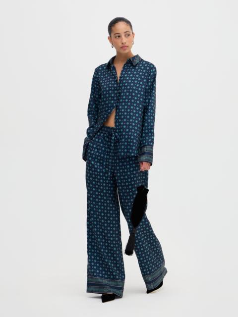 Hill House Home The Maxime Pant - Juniper Foulard