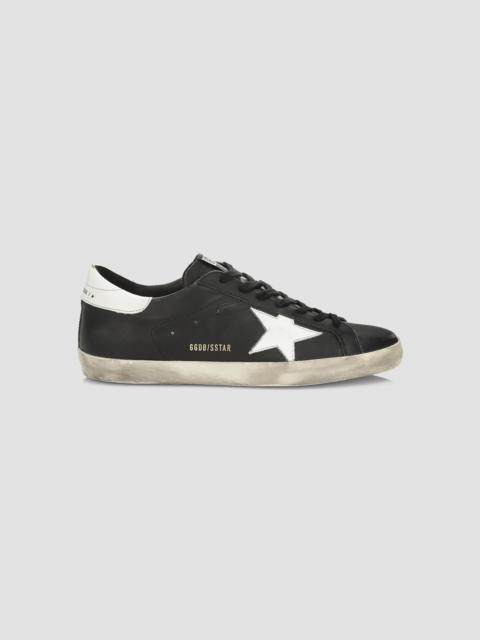 Golden Goose Unisex Super-Star Leather Sneakers - Black White