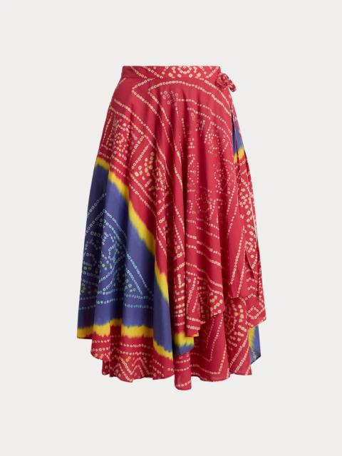 Polo Ralph Lauren Print Cotton Wrap Skirt