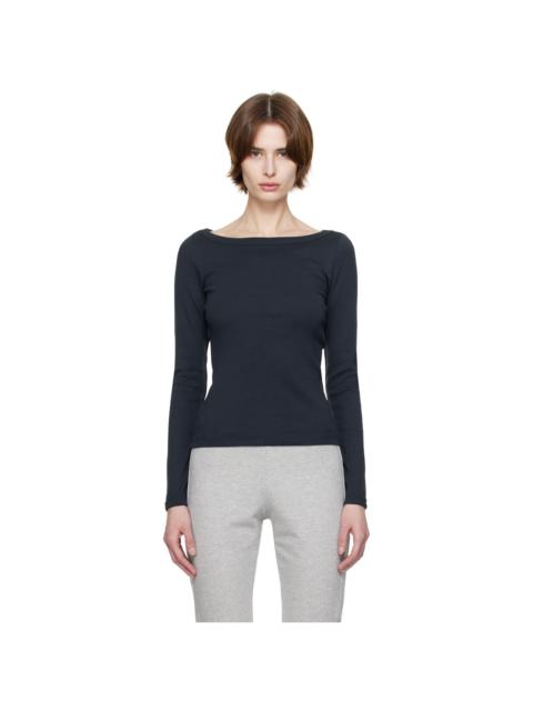 FLORE FLORE Navy Steffi Longsleeve T-shirt