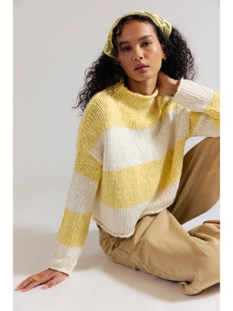 FREE PEOPLE Opal Rollneck Knit Stripe Sweater
