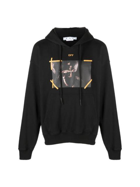 Arrows Caravaggio print hoodie