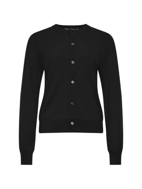 Comme des Garçons Comme des Garçons ribbed-trim button-up cardigan