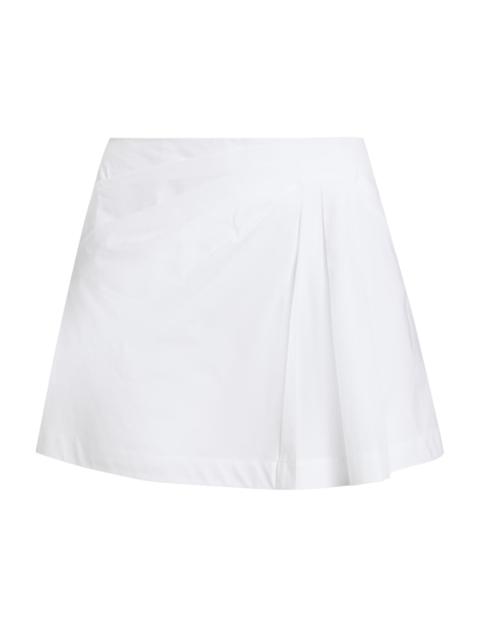 SIMKHAI Women's Devlin Cotton Pleated Miniskort - White