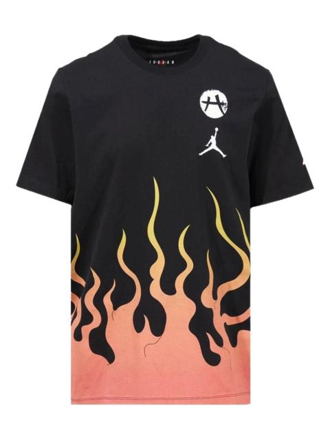 Jordan x Rui Hachimura flame-print logo T-shirt