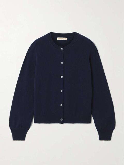 &DAUGHTER Enya cashmere and cotton-blend cardigan Navy
