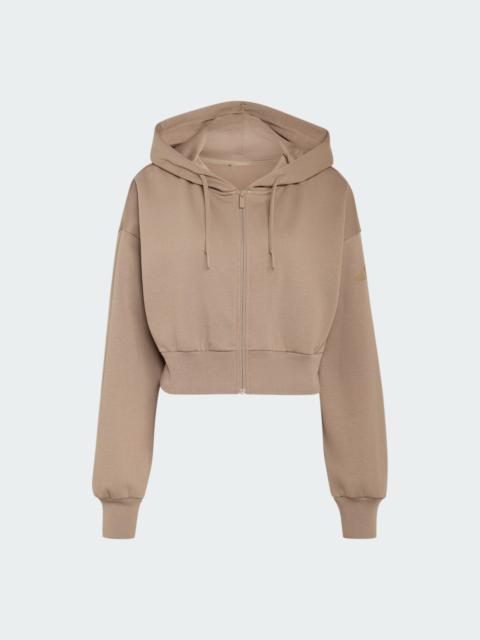 adidas Essentials Contemporary Fleece Full Zipper Hooded Jacket