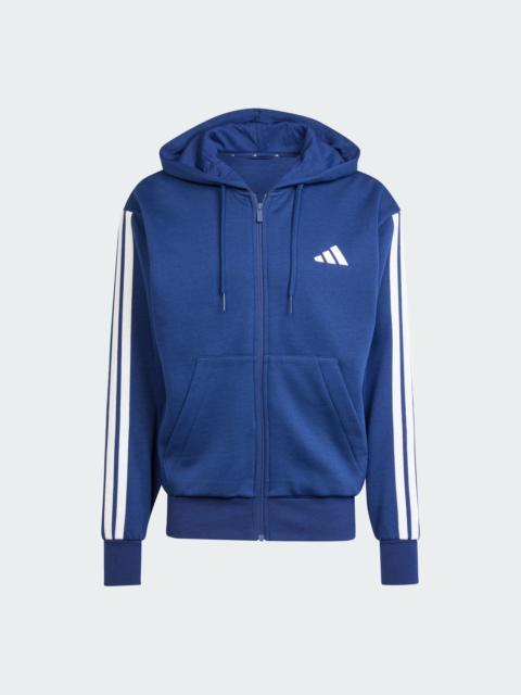 adidas Essentials 3-Stripes Fleece Hoodie