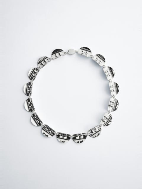 & Other Stories Sculptural Panel Necklace