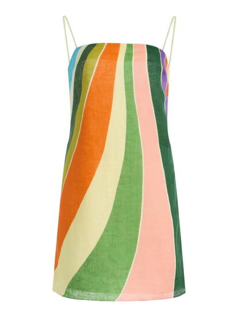 CALA de la CRUZ Exclusive La Isla Ancona Linen Dress multi