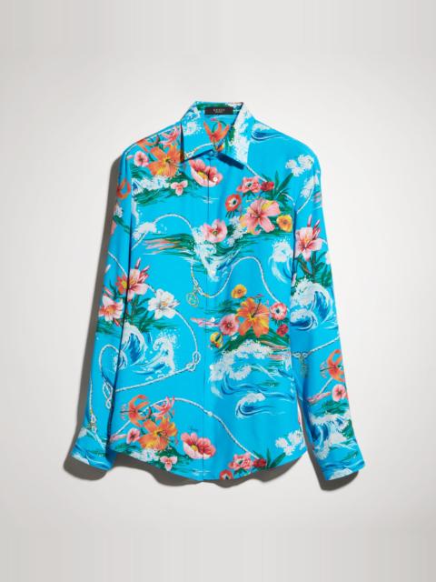 GUCCI Printed fluid fabric shirt