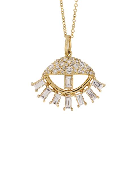 ILEANA MAKRI Women's The Edit 18K Yellow Gold & Diamond Sleepy Eye Pendant Necklace - Yellow Gold