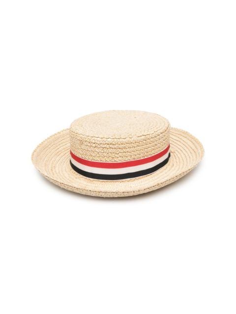 Thom Browne braided boater hat