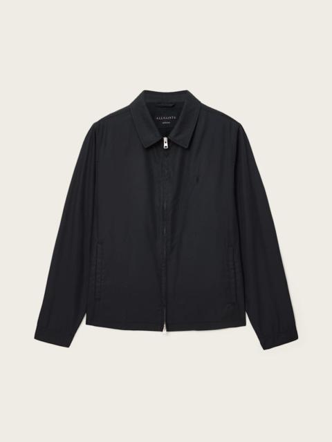 ALLSAINTS TREY BLACK RAMSKULL POINTED COLLAR JACKET