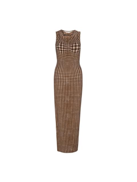 miaou SELENA DRESS - WARPED PLAID