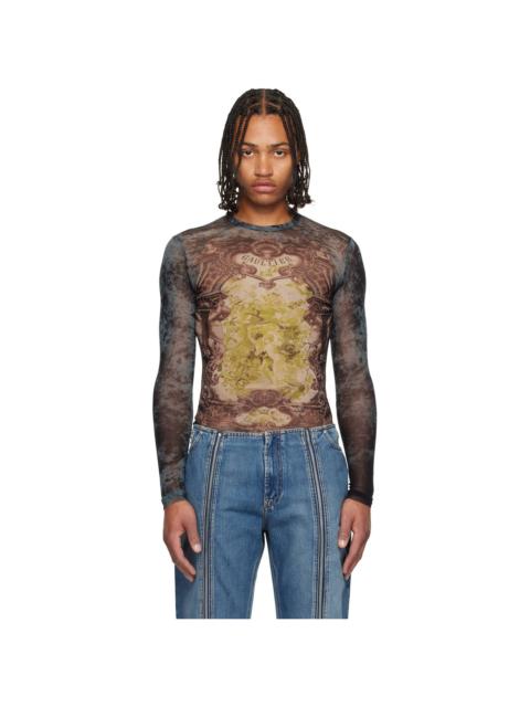 Jean Paul Gaultier Navy 'The Blue Médaillon' Top