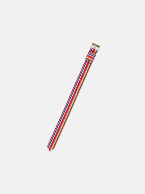 J. PRESS MULTICOLOR STRIPE NYLON WATCH STRAP