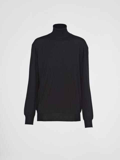 Cashmere and wool turtleneck sweater