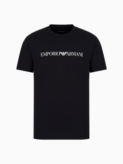 EMPORIO ARMANI Pima-jersey T-shirt with logo print