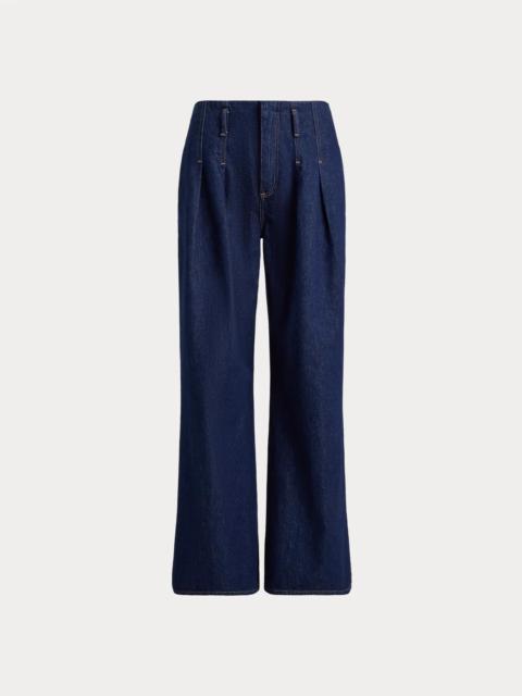 Polo Ralph Lauren Pleated Wide-Leg Flare Jean