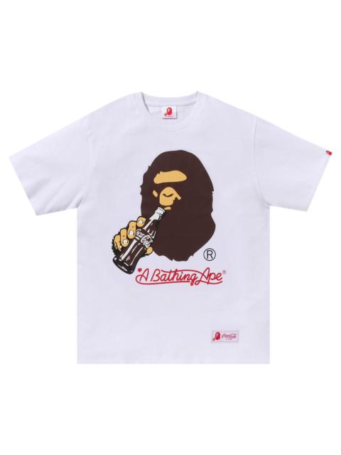 A BATHING APE® BAPE x Coca-Cola Ape Head Tee 'White'