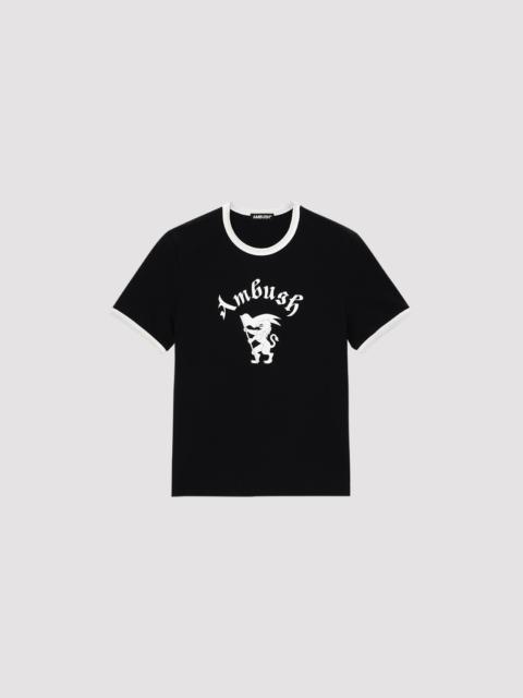 Ambush GOTHIC LOGO RINGER T-SHIRT