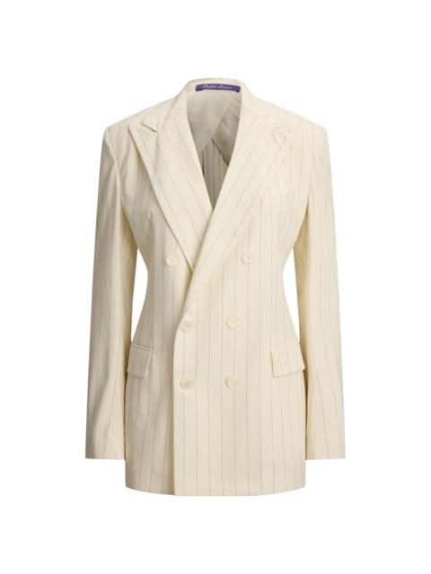 Ralph Lauren Women's Ramona Striped Wool-Blend Jacket - Cream Icon Navy