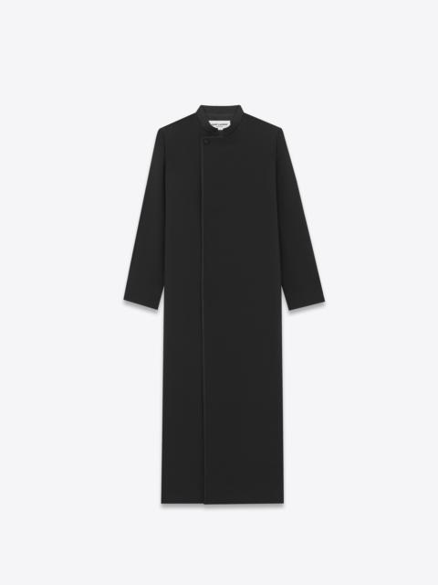 saint laurent kaftan in wool and mohair