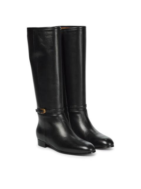 GUCCI knee-high leather boots