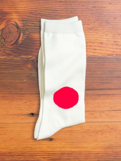 Blue Blue Japan Japanese Flag Socks in Natural