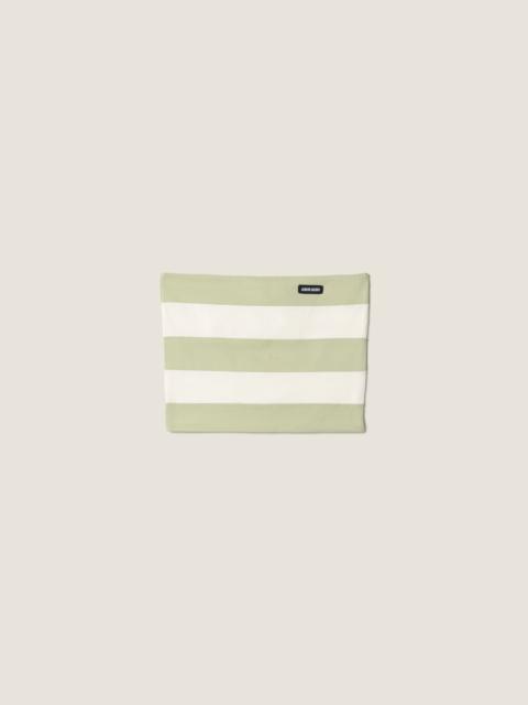Miu Miu Striped jersey top