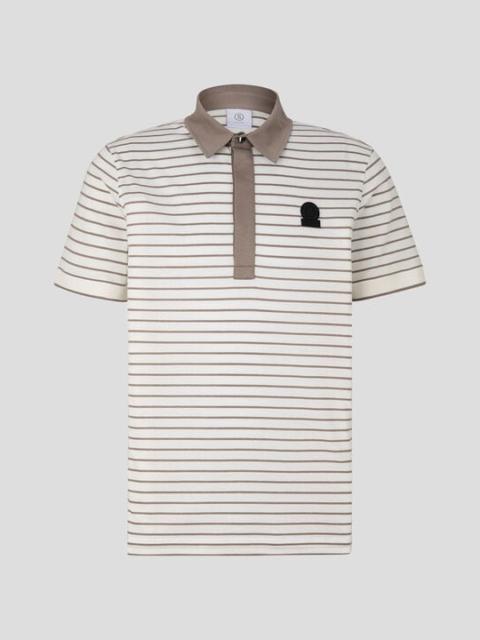 Duncan polo shirt in Off-white/Taupe